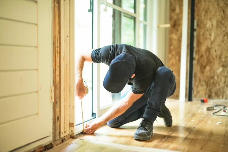 processus installation mesurer ouverture porte